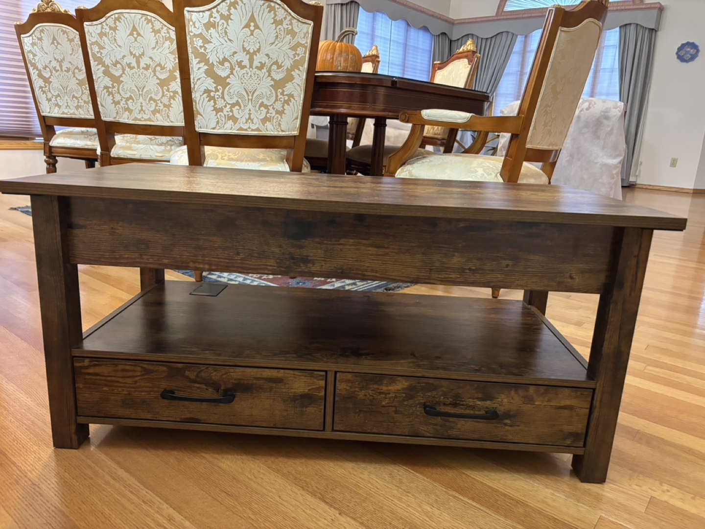 Lift Top Coffee Table with Storage - photo 2