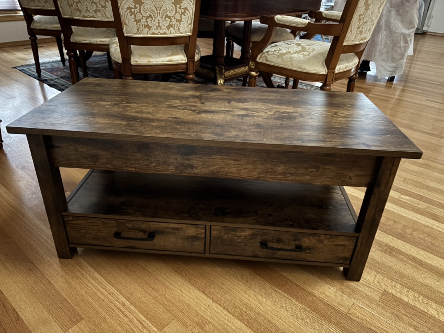 Lift Top Coffee Table with Storage - photo 3