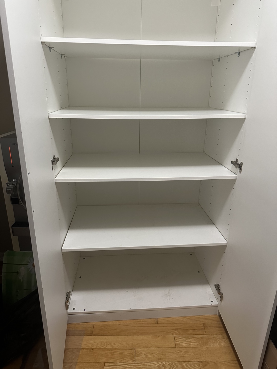 White Wardrobe with Shelves