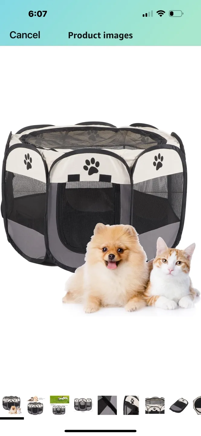 Pop Up Pet Playpen for small dogs thumbnail