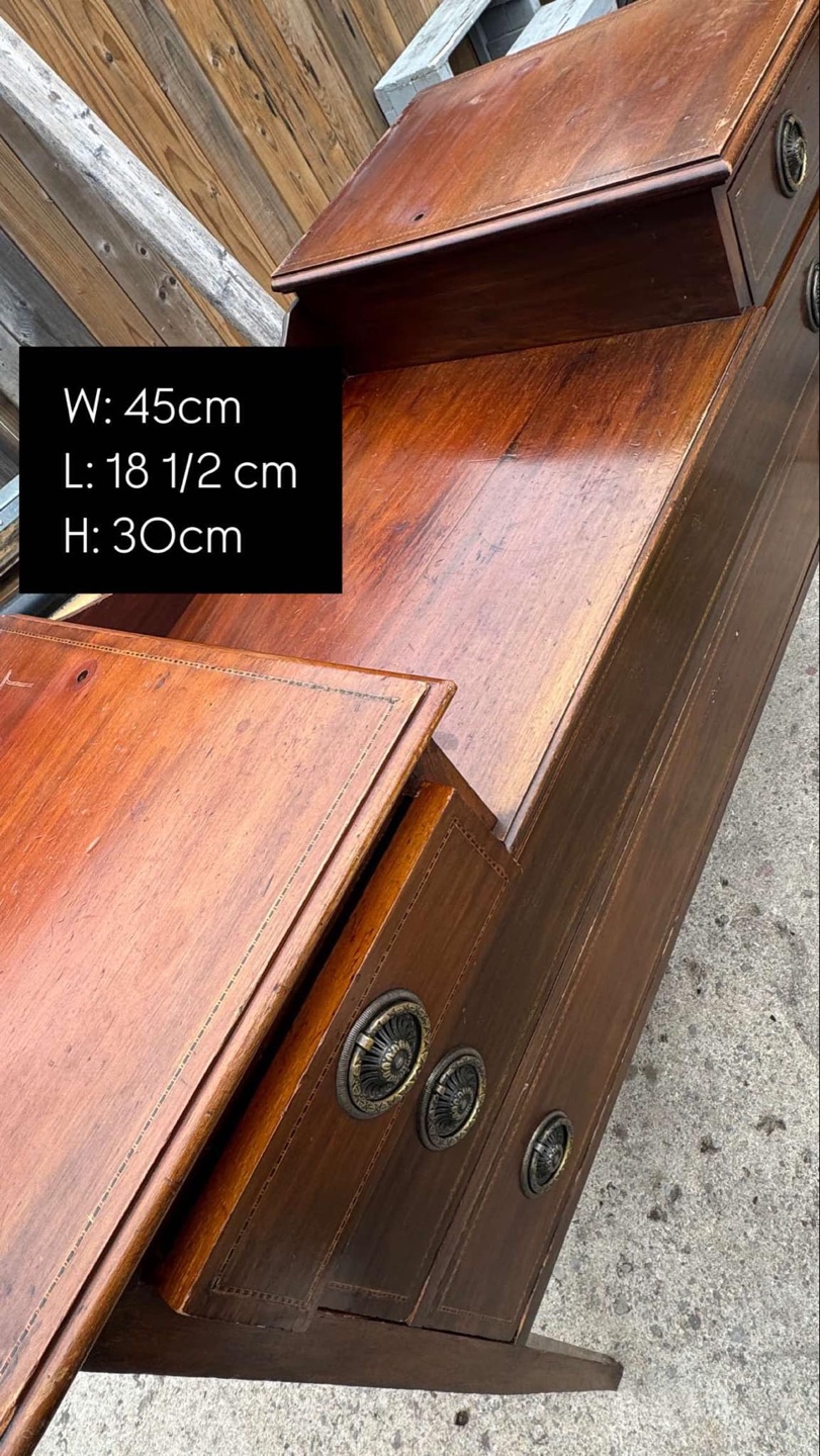 Antique solid wood drawer - photo 4