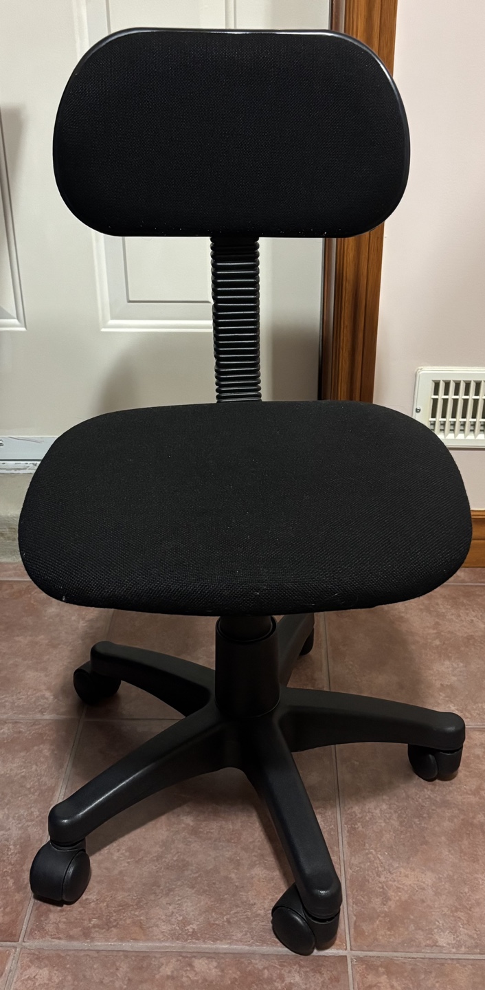 Black swivel chair