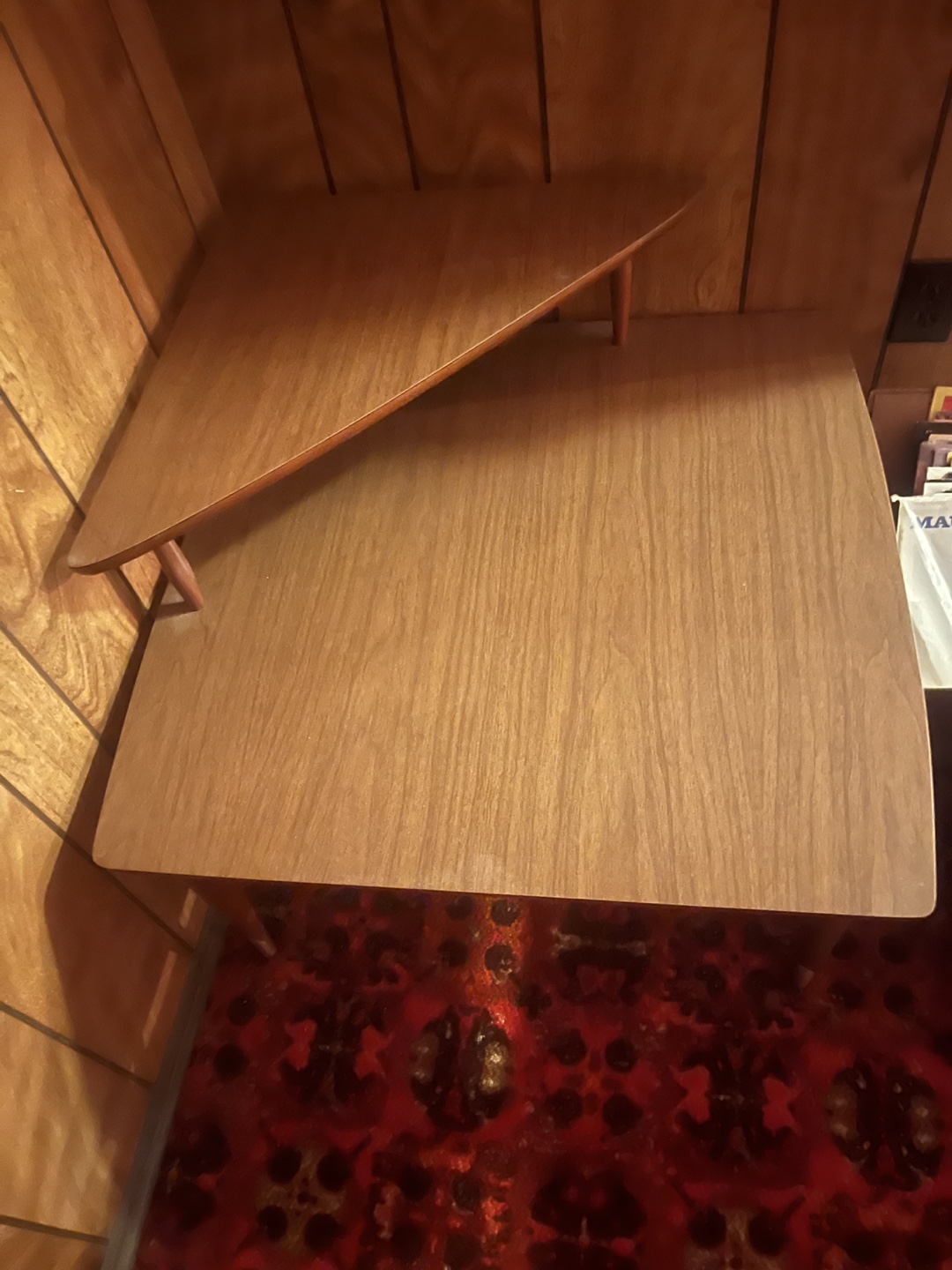 Mid Century Corner Table