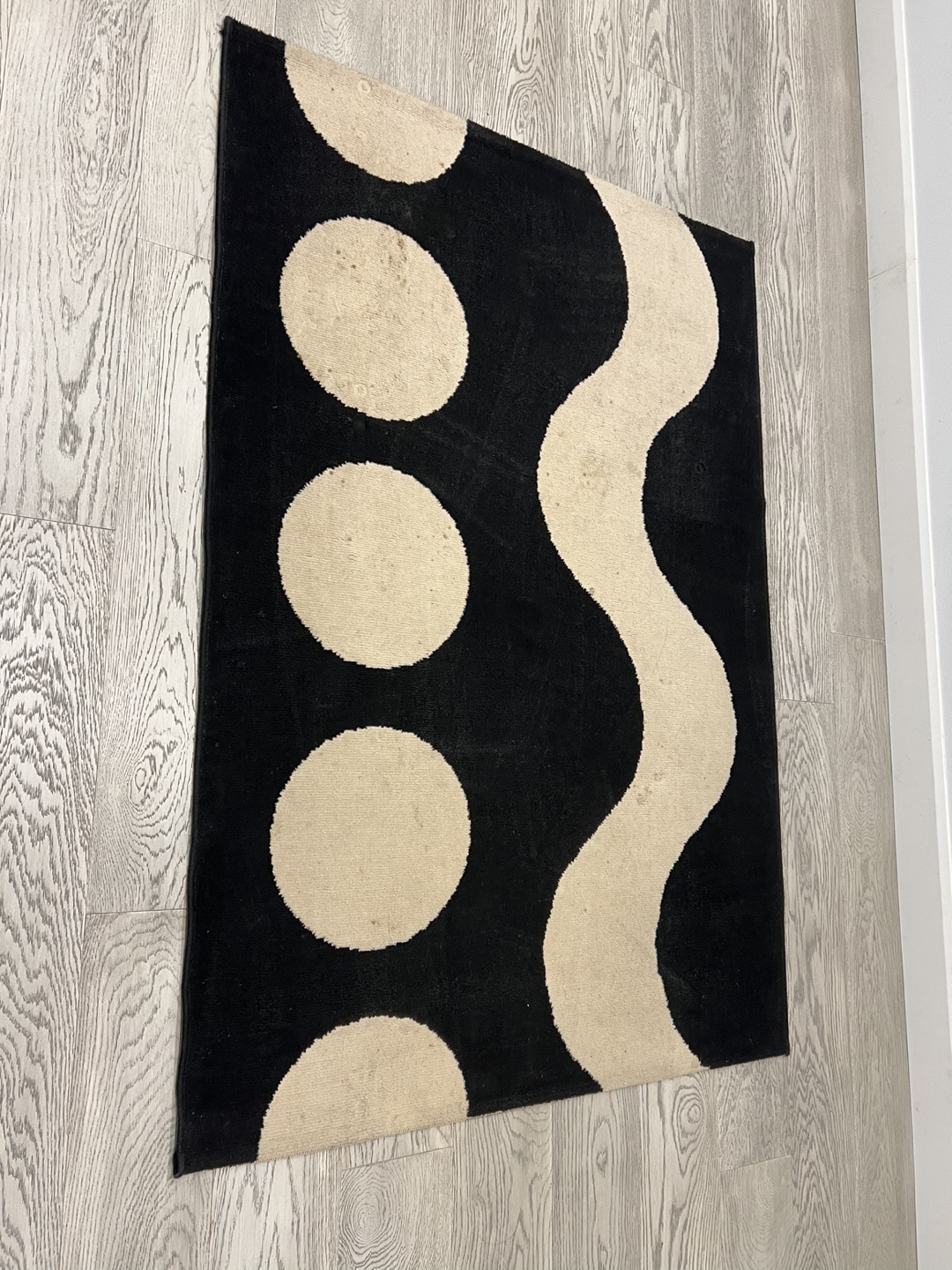 Black and White Area Rug