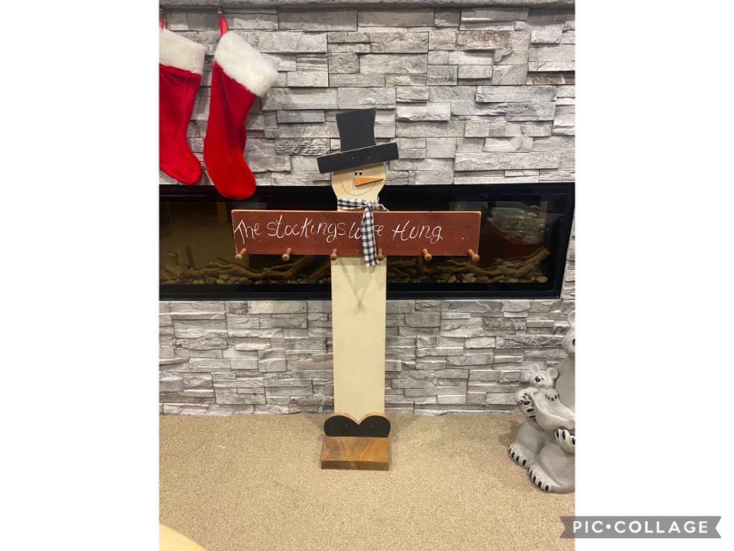 “The Stockings Were Hung” Snowman Décor