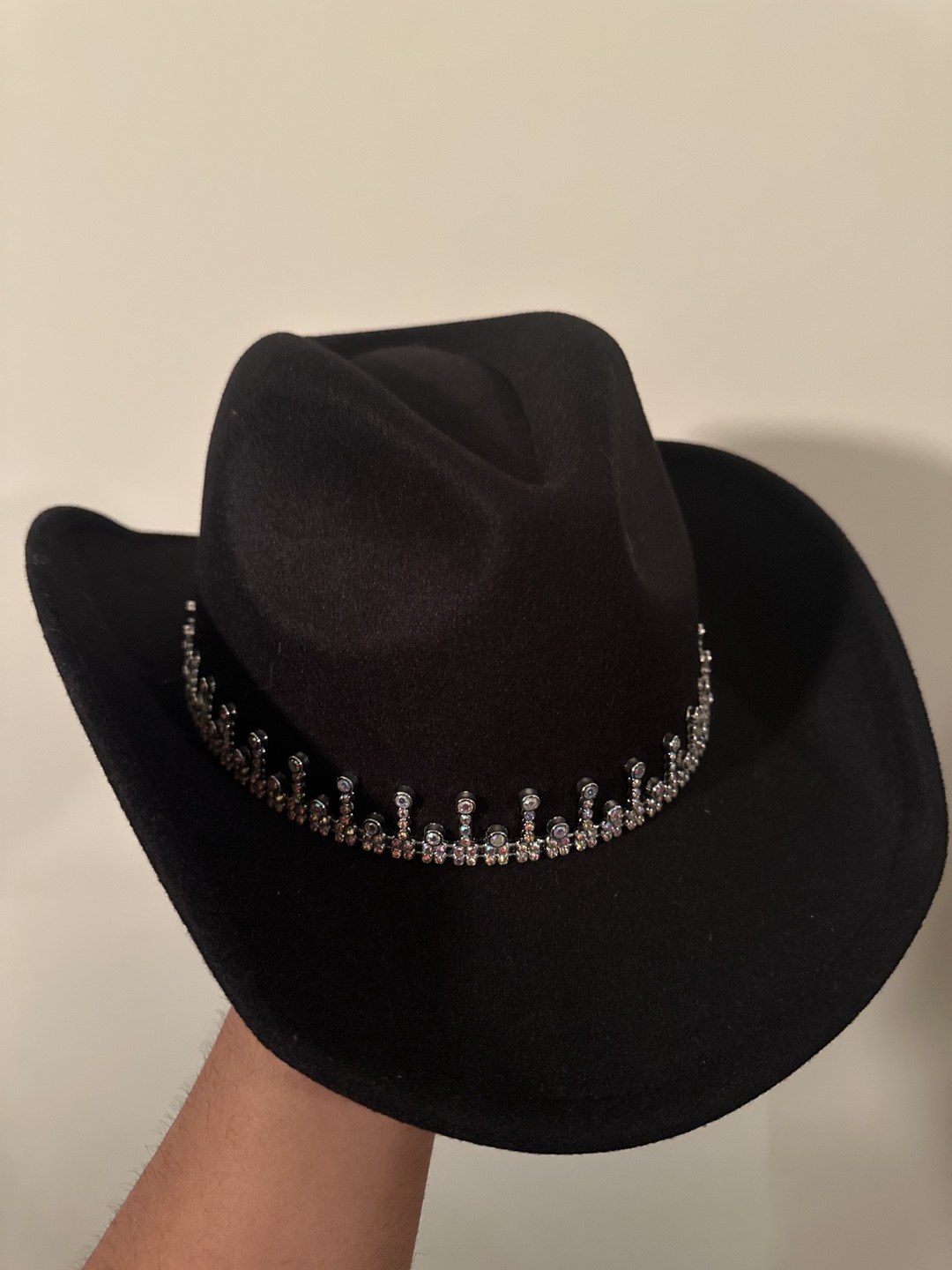 Black Rhinestone Cowboy Hat