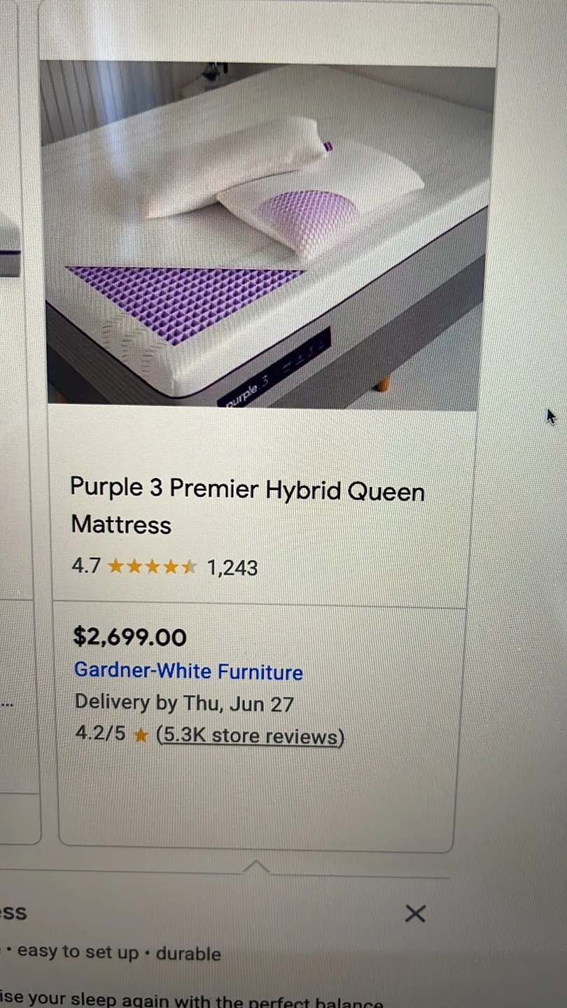 Purple Luxury King size Mattress 💚 image indicator(6)