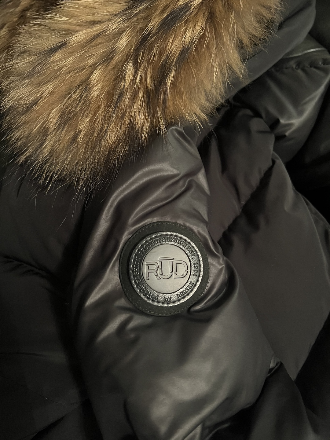 RUDSAK Women Black Puffer Coat with Fur Hood - photo 4