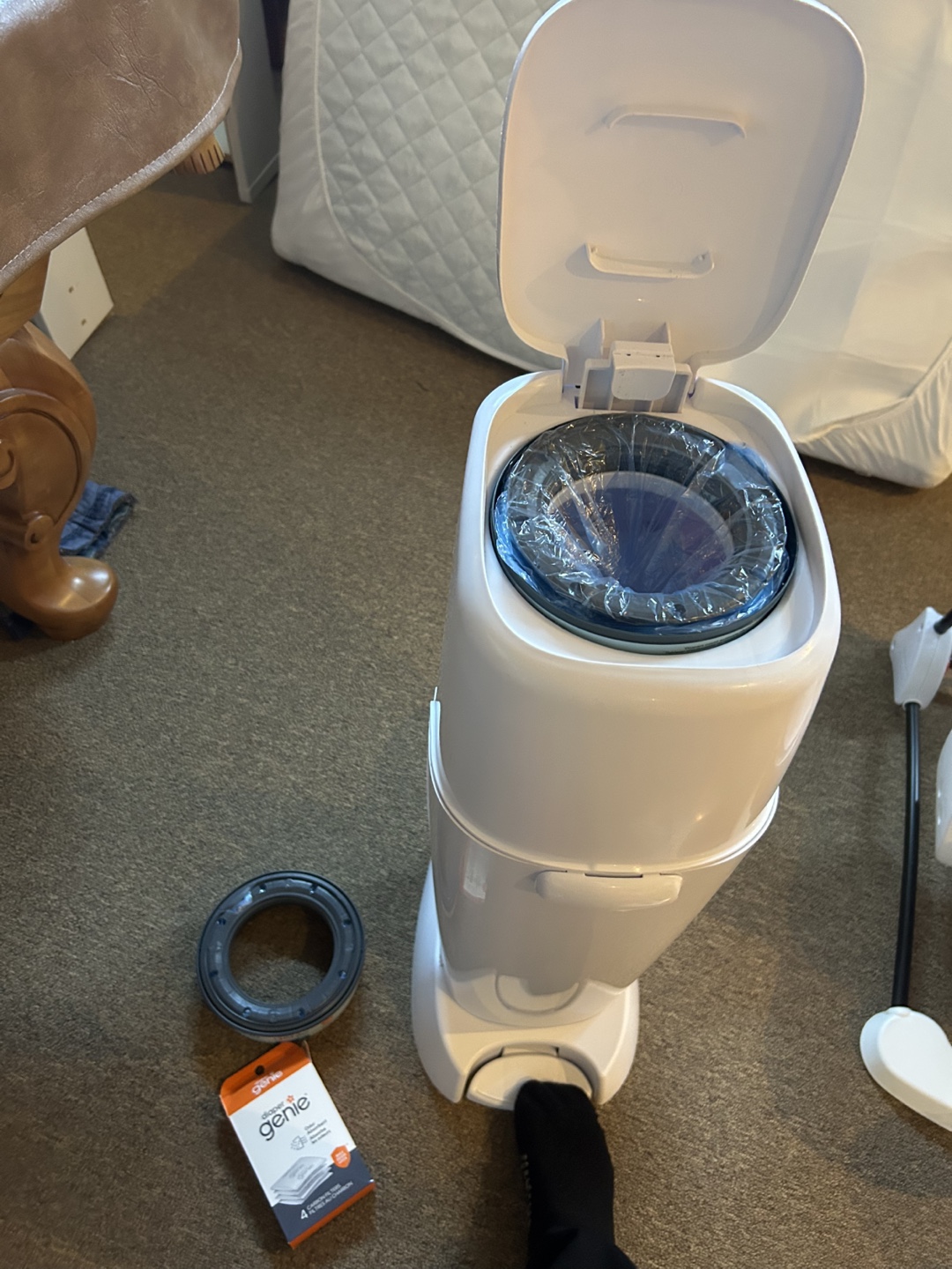 Diaper Genie Diaper Pail with Refill and Filters - photo 2