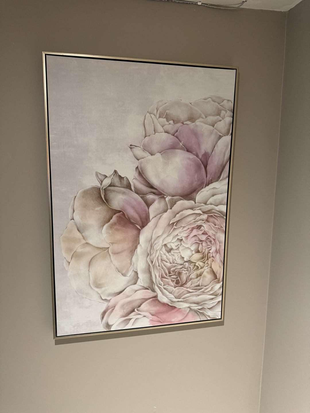 Framed Floral Canvas Wall Art