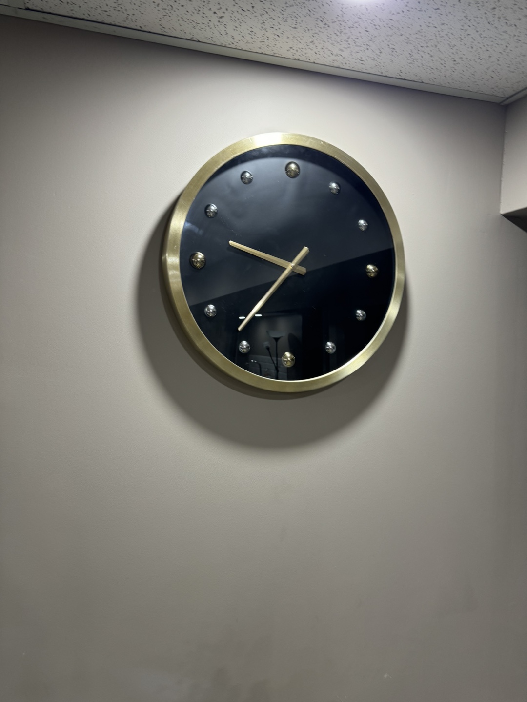 Gold and Black Wall Clock