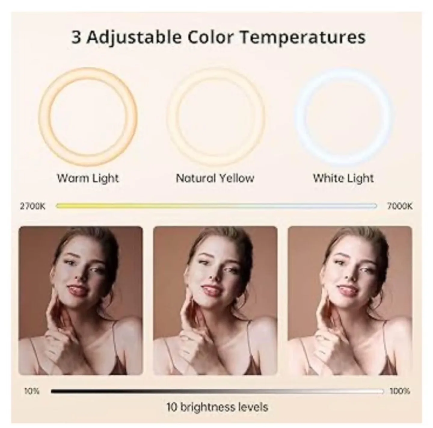 Ring Light with Tripod image indicator(3)