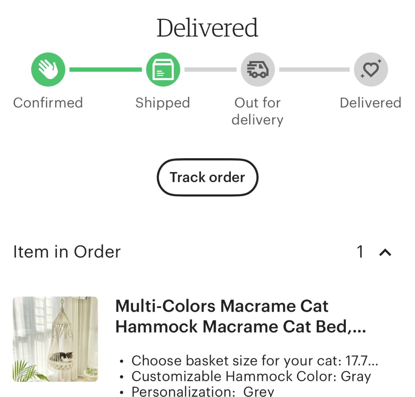 Macrame Cat Hammock - photo 3