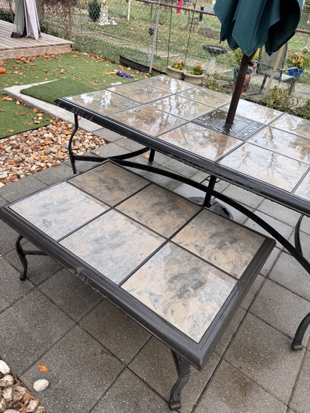6 Piece Patio Set with Swivel Chairs - photo 2