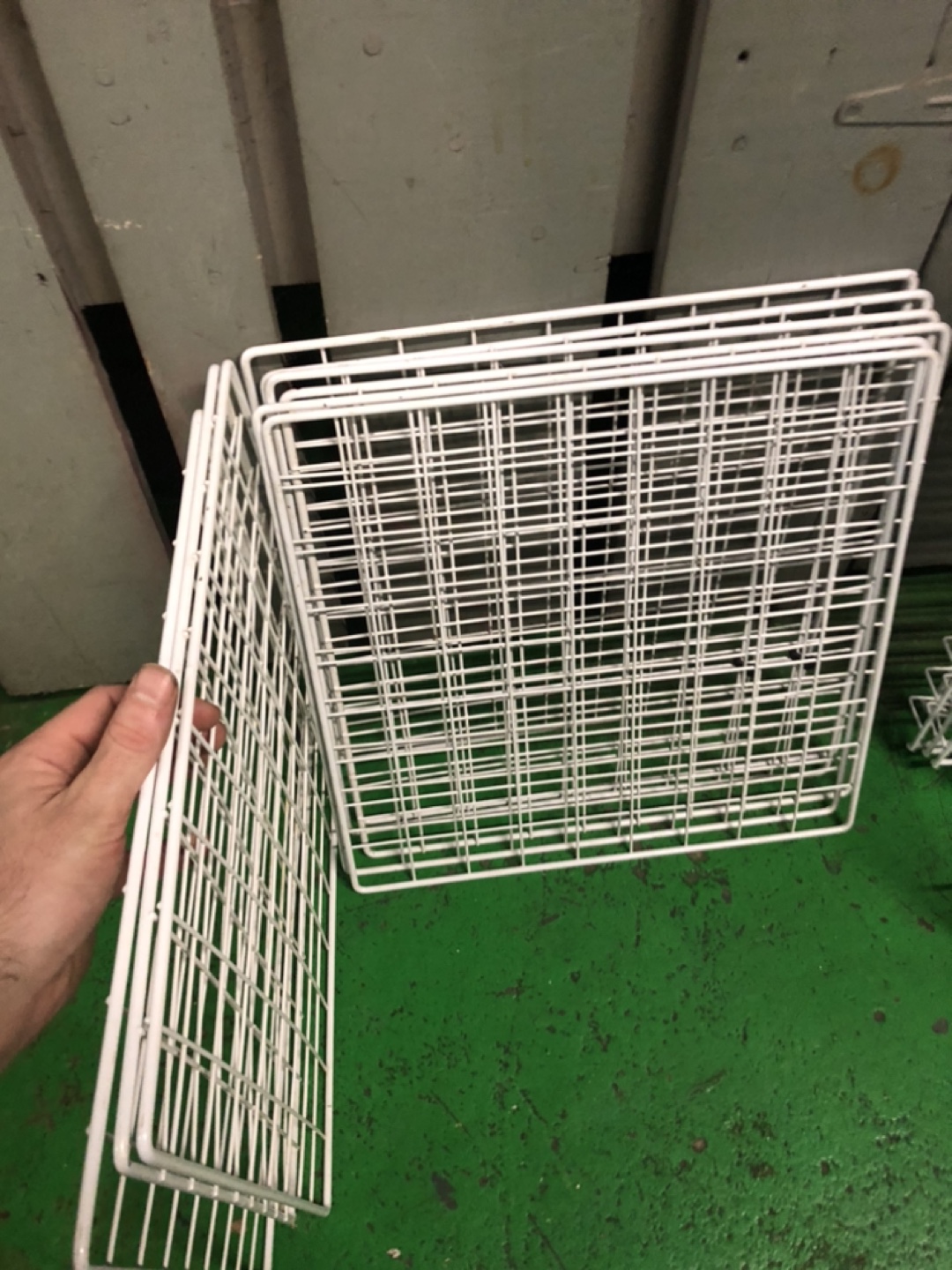 White Wire Shelving Units