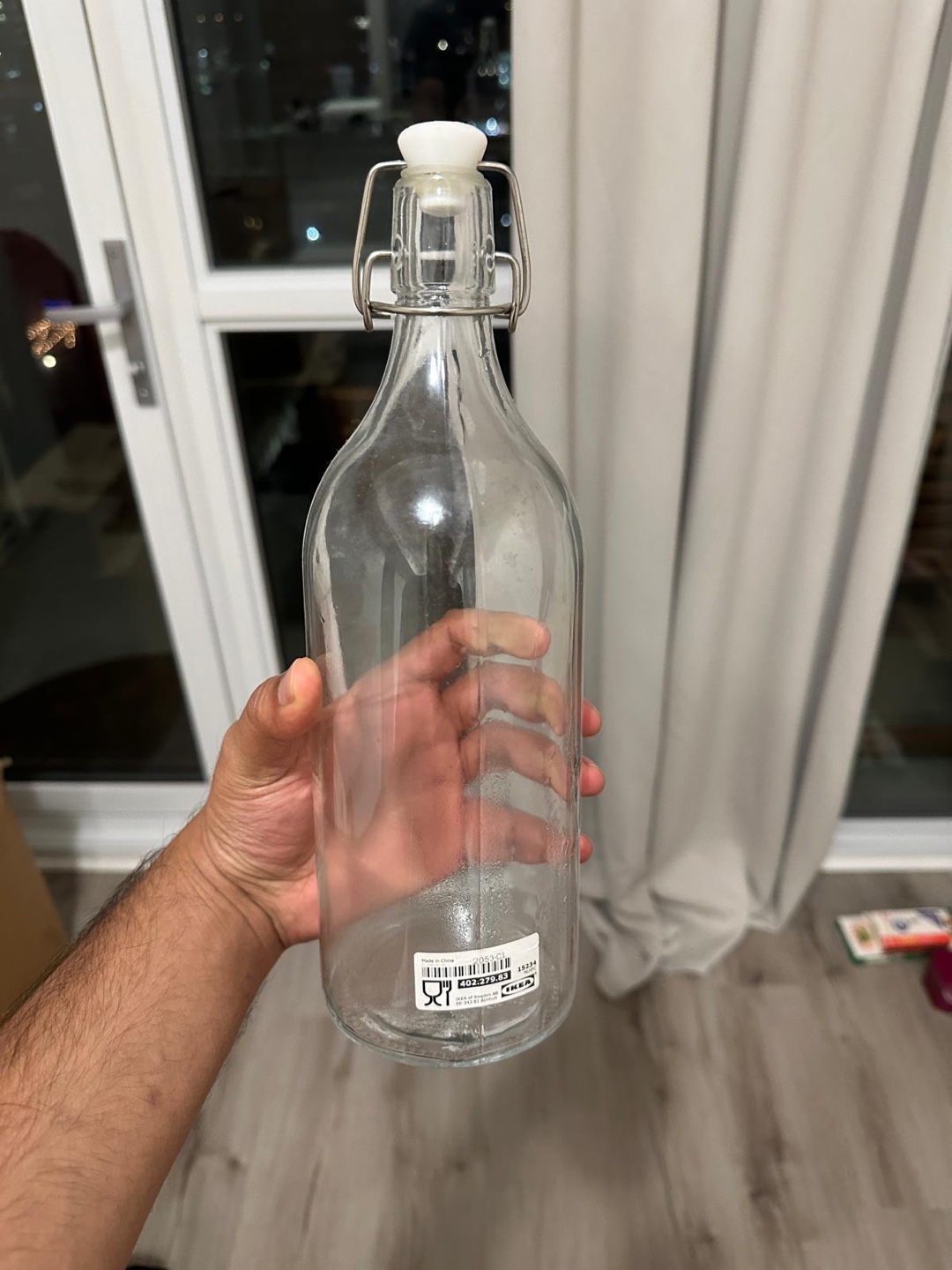 Glass Bottle with Swing Top