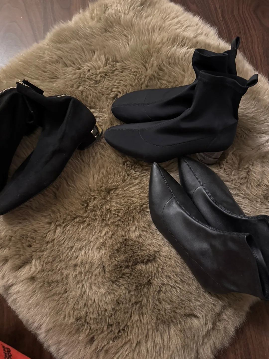 Black sock boots thumbnail