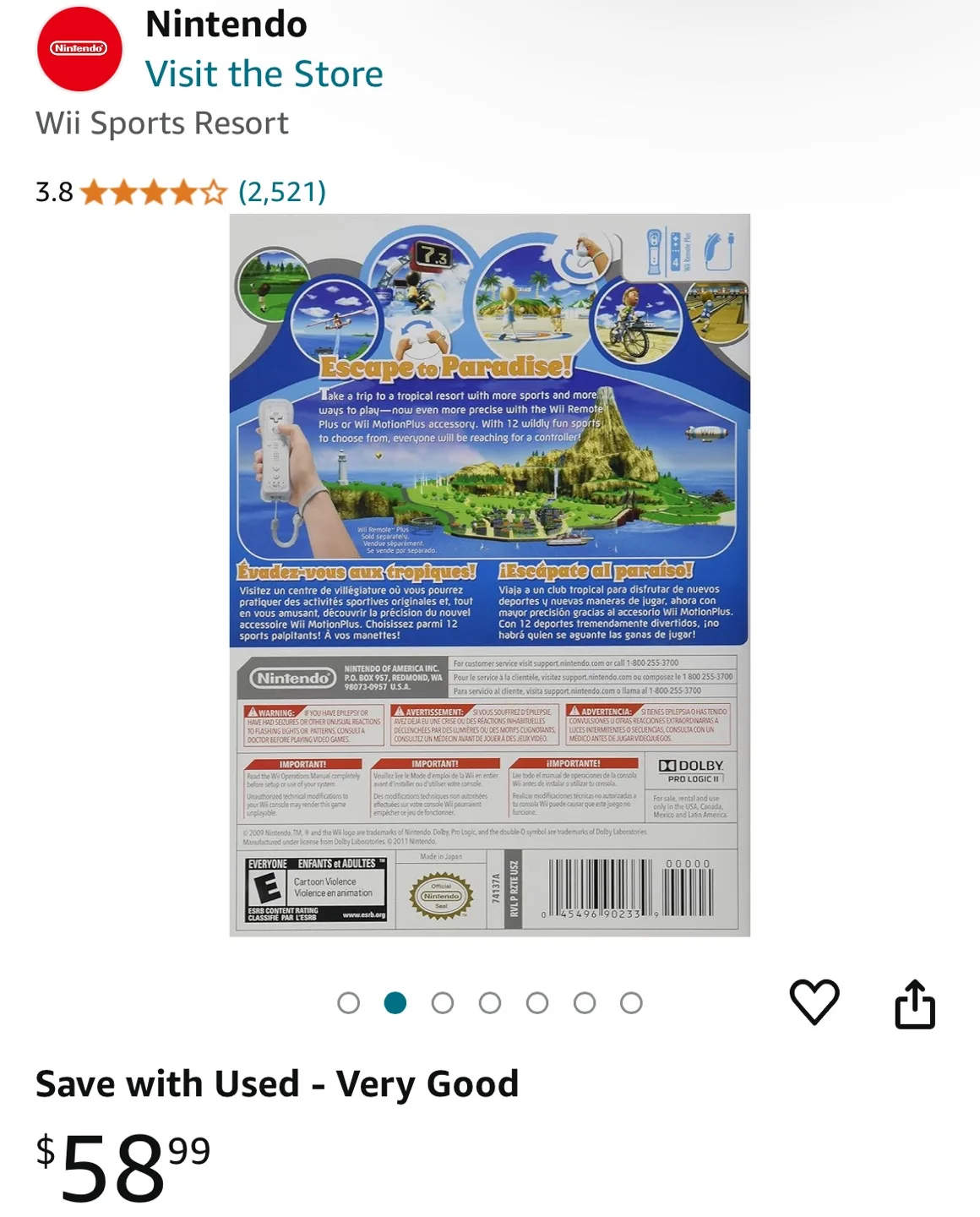 Black Wii Bundle (Accessories + Wii Sport Resort) image indicator(4)