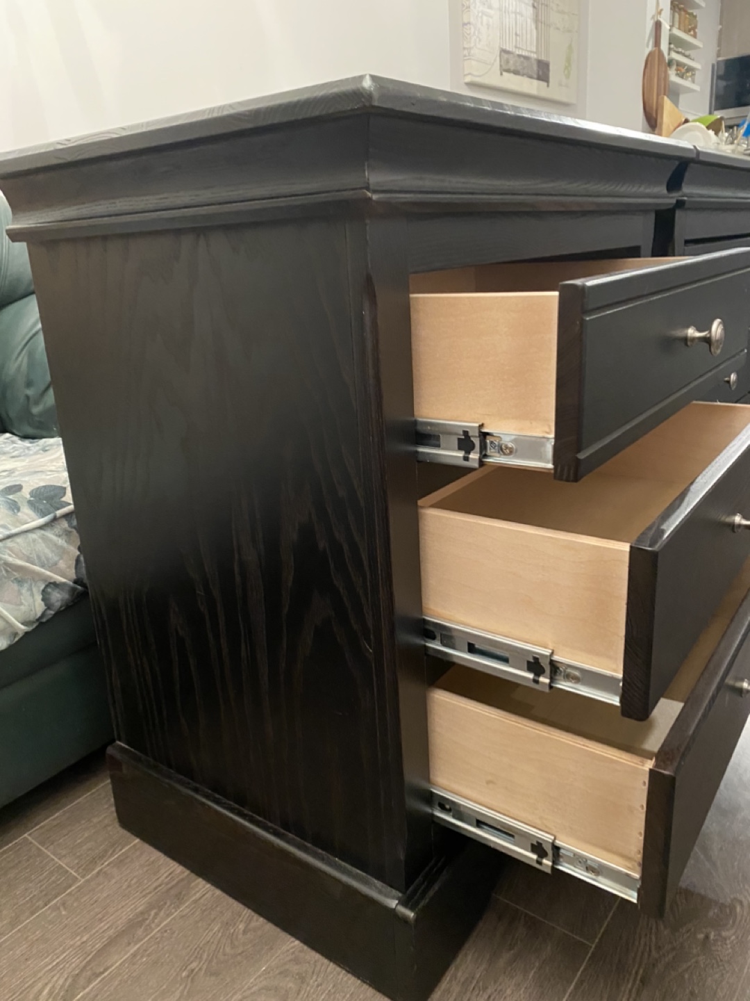 Pair of Black Nightstands - photo 2