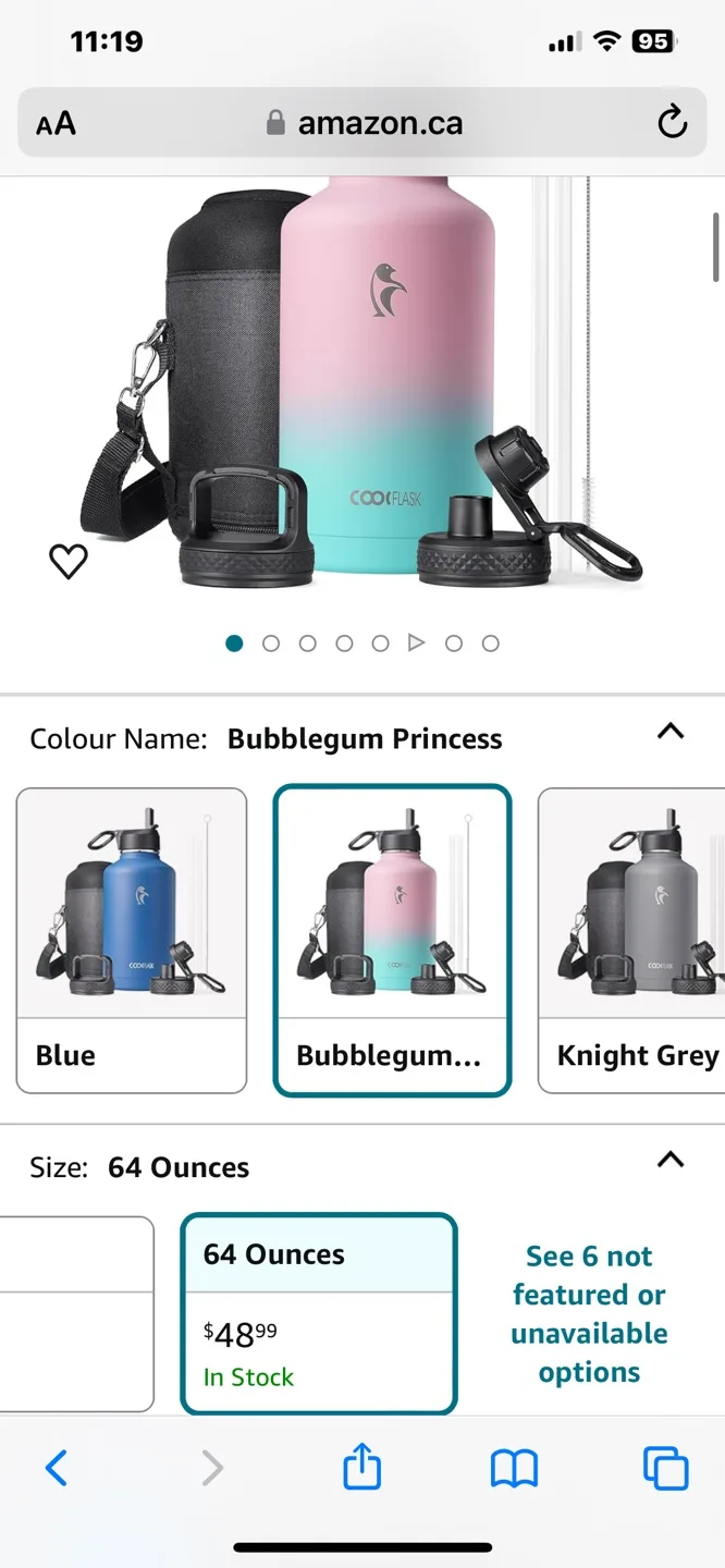 CoolFlask 64oz Water Bottle image indicator(8)