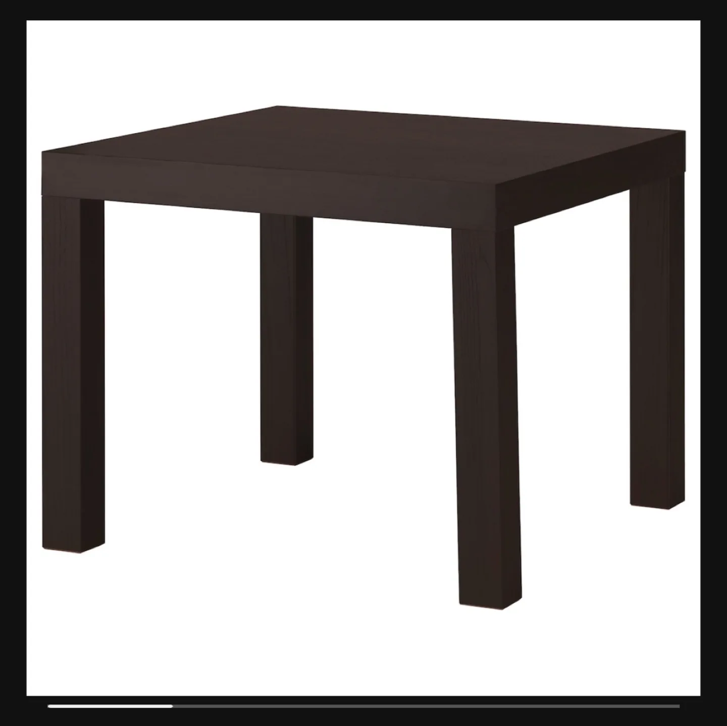 IKEA Lack Side Coffee Table - Black thumbnail