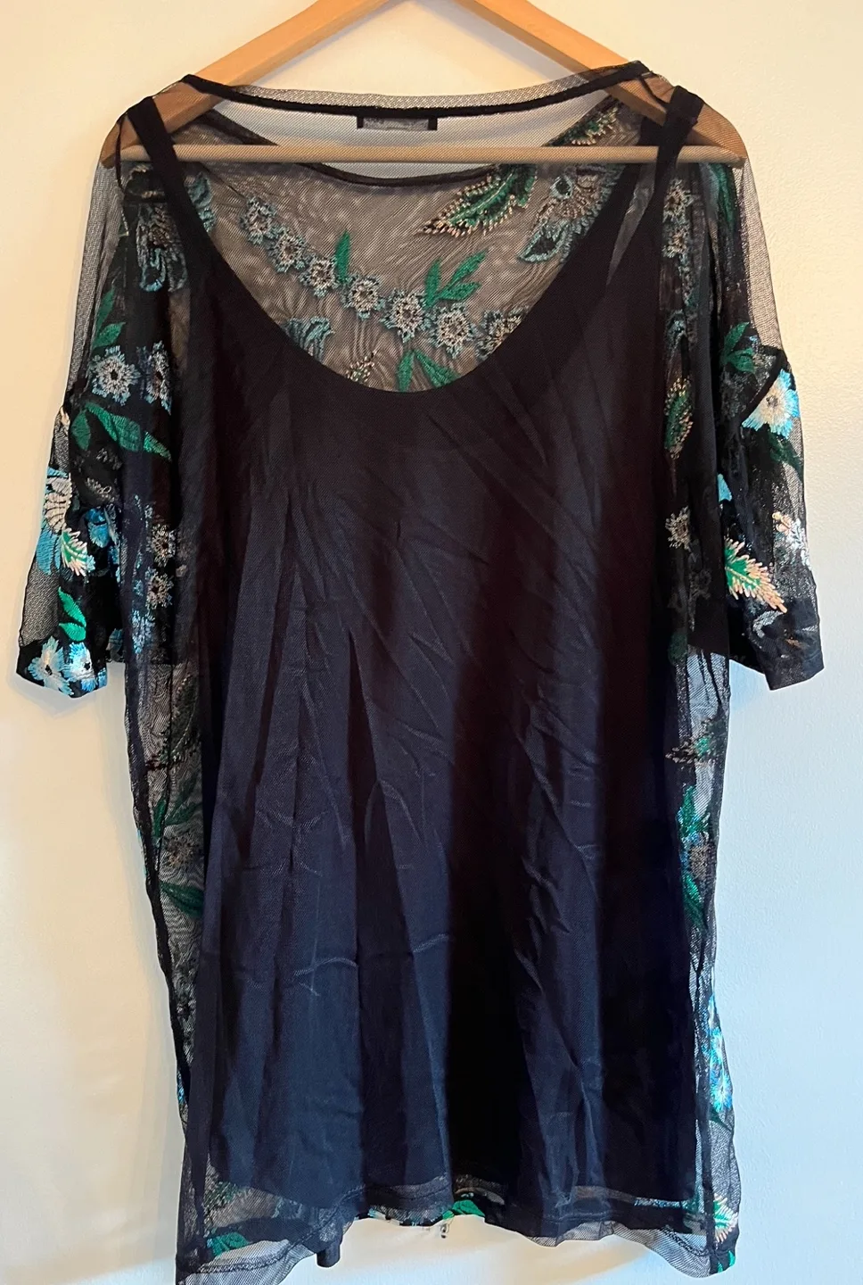 Floral Embroidered Mesh Dress image indicator(2)