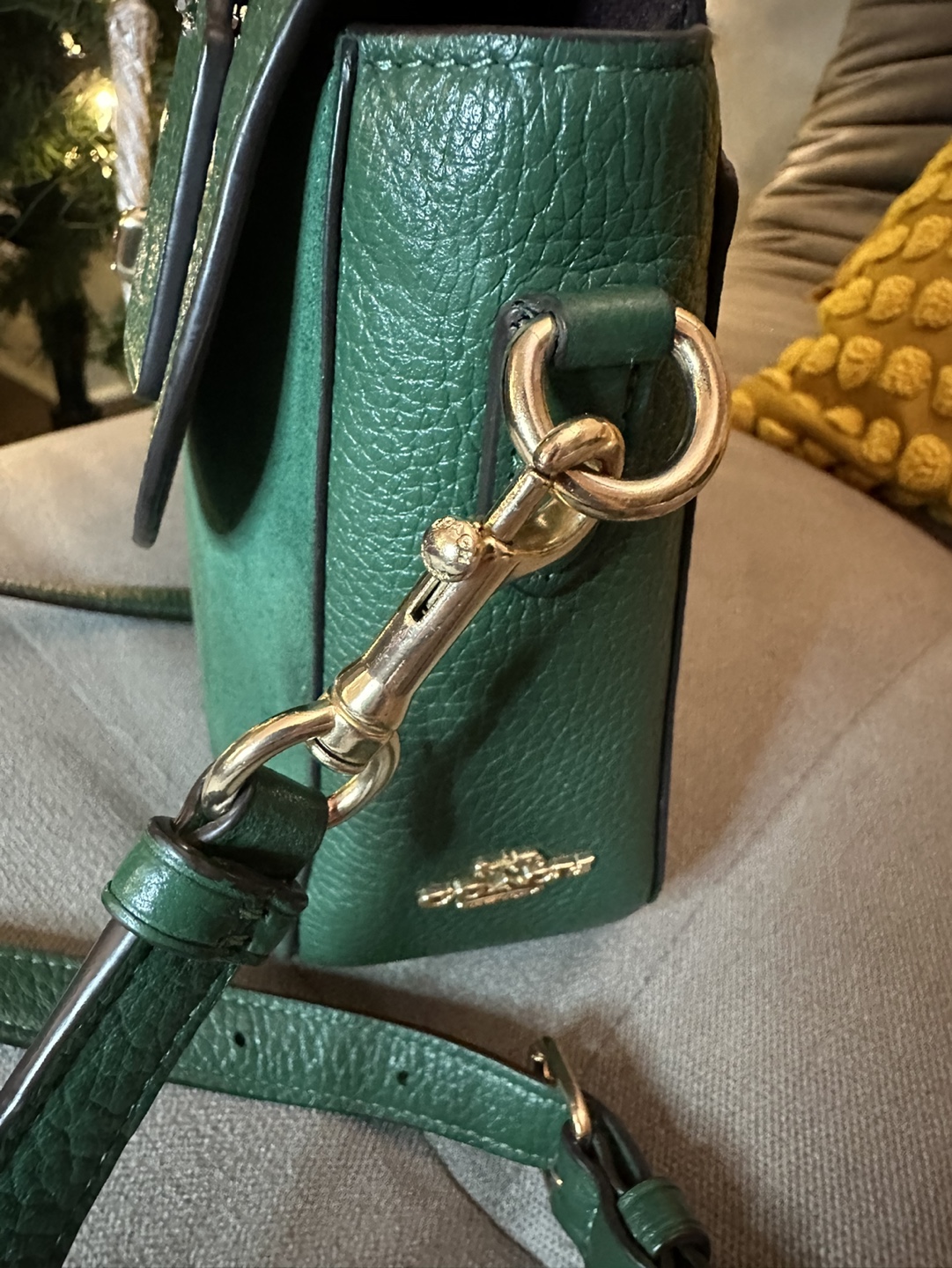 Coach Cassie Green Leather Handbag - photo 5