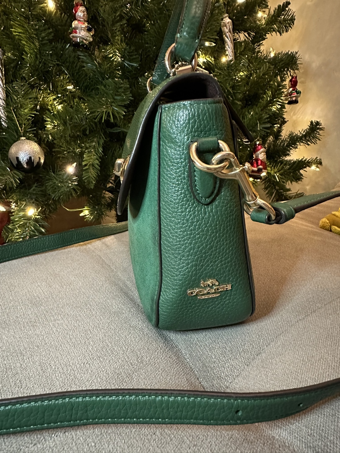 Coach Cassie Green Leather Handbag - photo 3