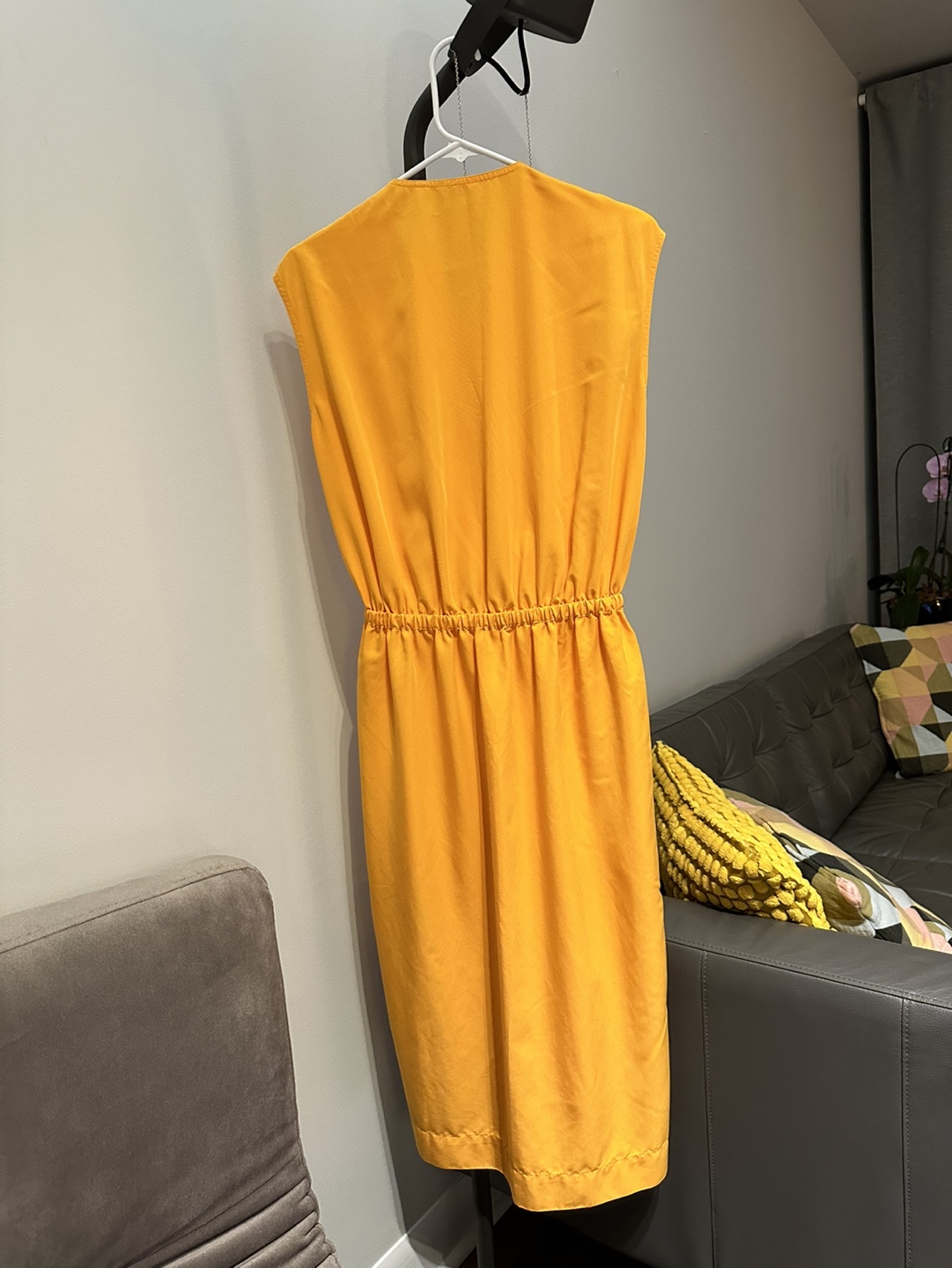 UNIQLO Yellow Wrap Dress - photo 4