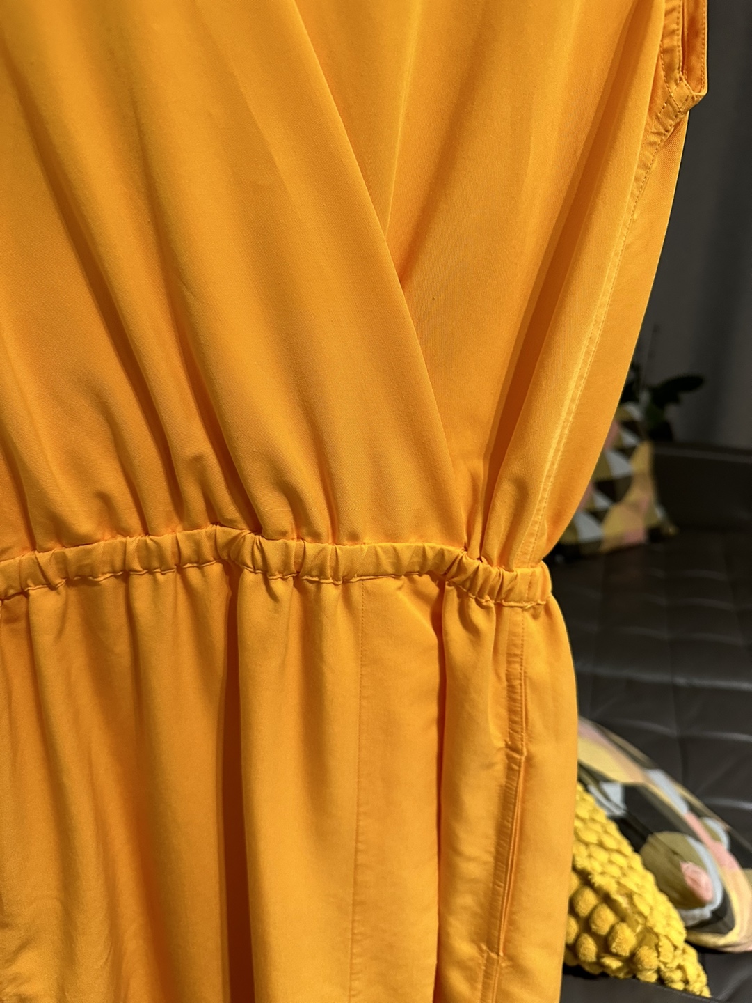 UNIQLO Yellow Wrap Dress - photo 2