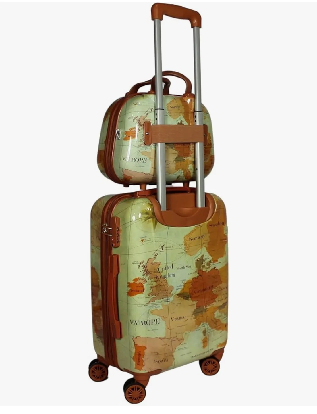 Map Print 2-Piece Luggage Set image indicator(2)