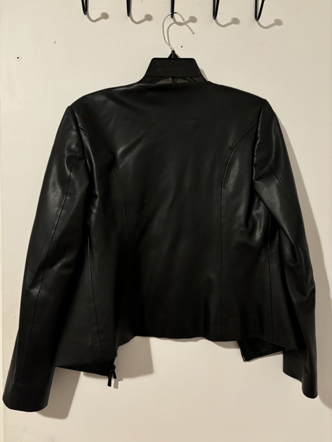 Black Faux Leather Jacket - photo 3