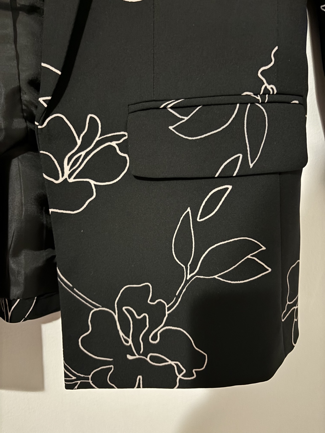 Black Floral Blazer - photo 5