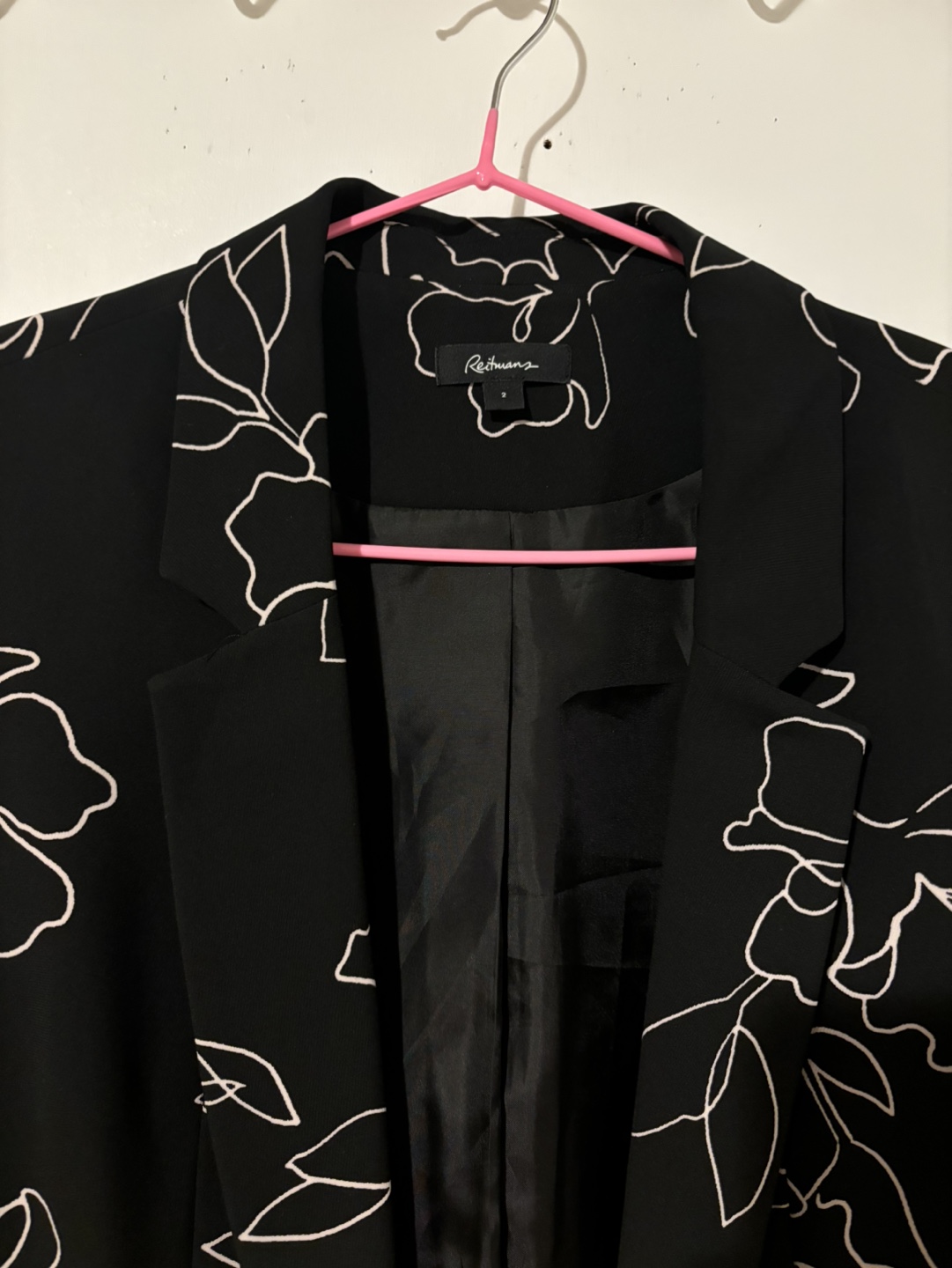Black Floral Blazer - photo 2