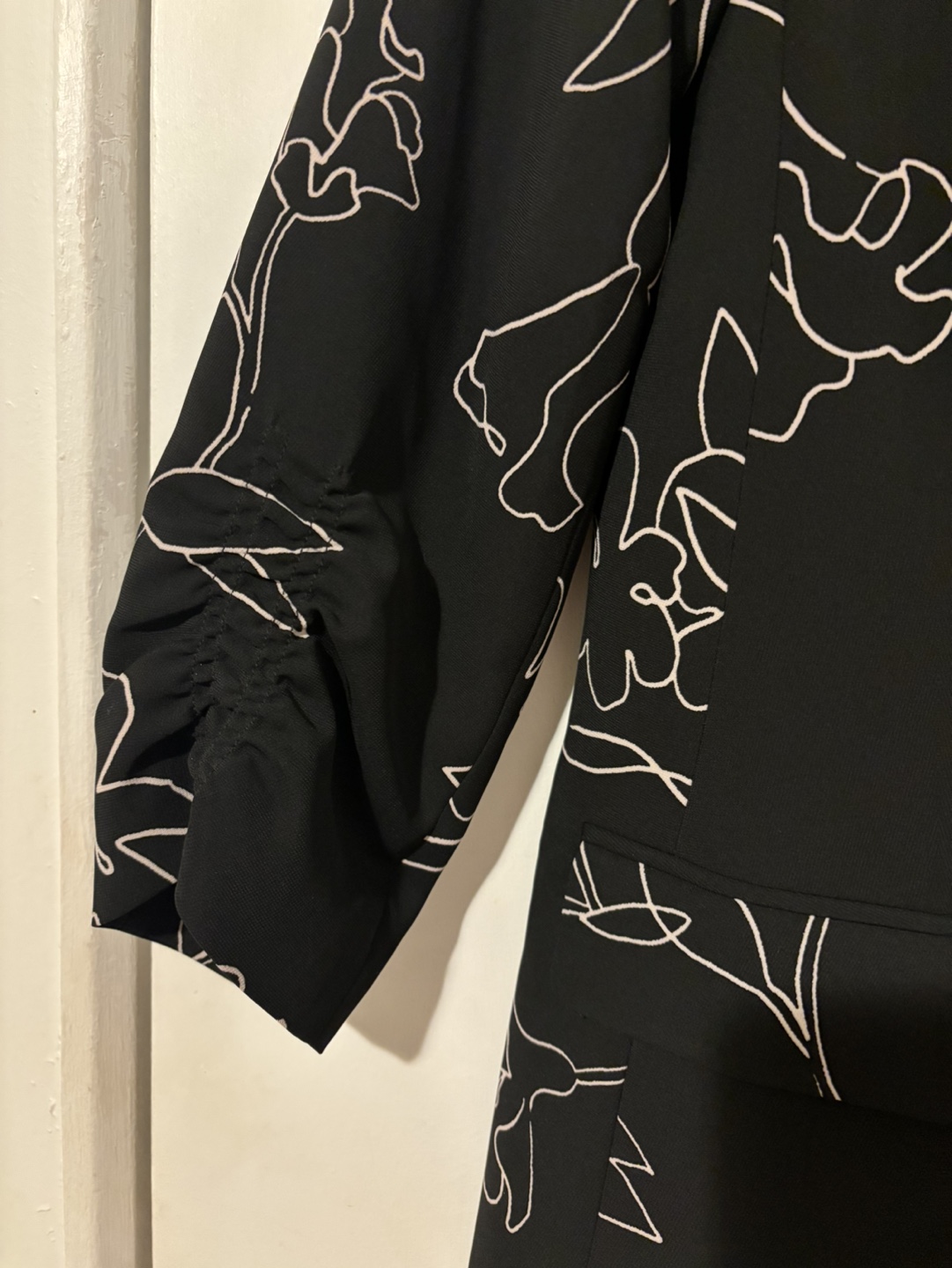 Black Floral Blazer - photo 3