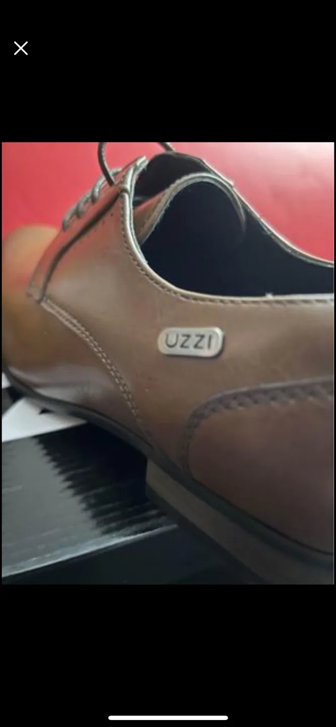 Uzzi Brown Leather Dress Shoes image indicator(3)