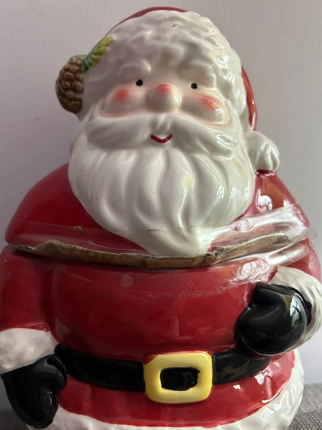 Ceramic Vintage Santa Claus Cookie Jar image indicator(2)