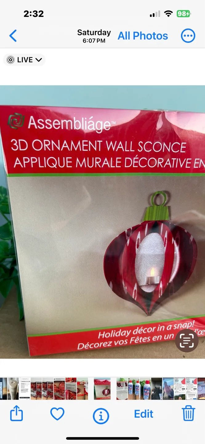 Red LED Bow Tree Topper image indicator(3)