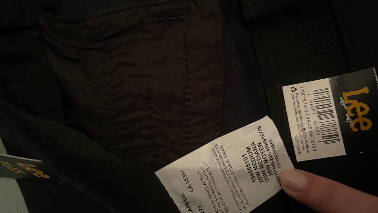 Lee Plus Size Black Trousers - BRAND NEW image indicator(7)
