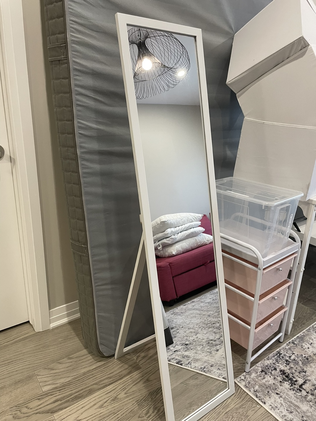 Full Length White Mirror