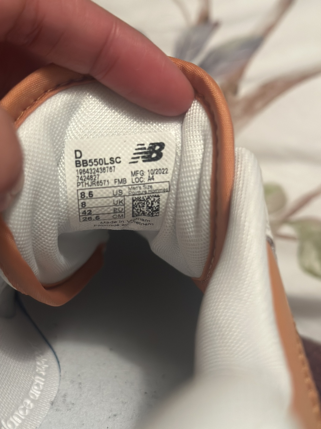 New Balance 550 White/Brown Size 8.5 - photo 3