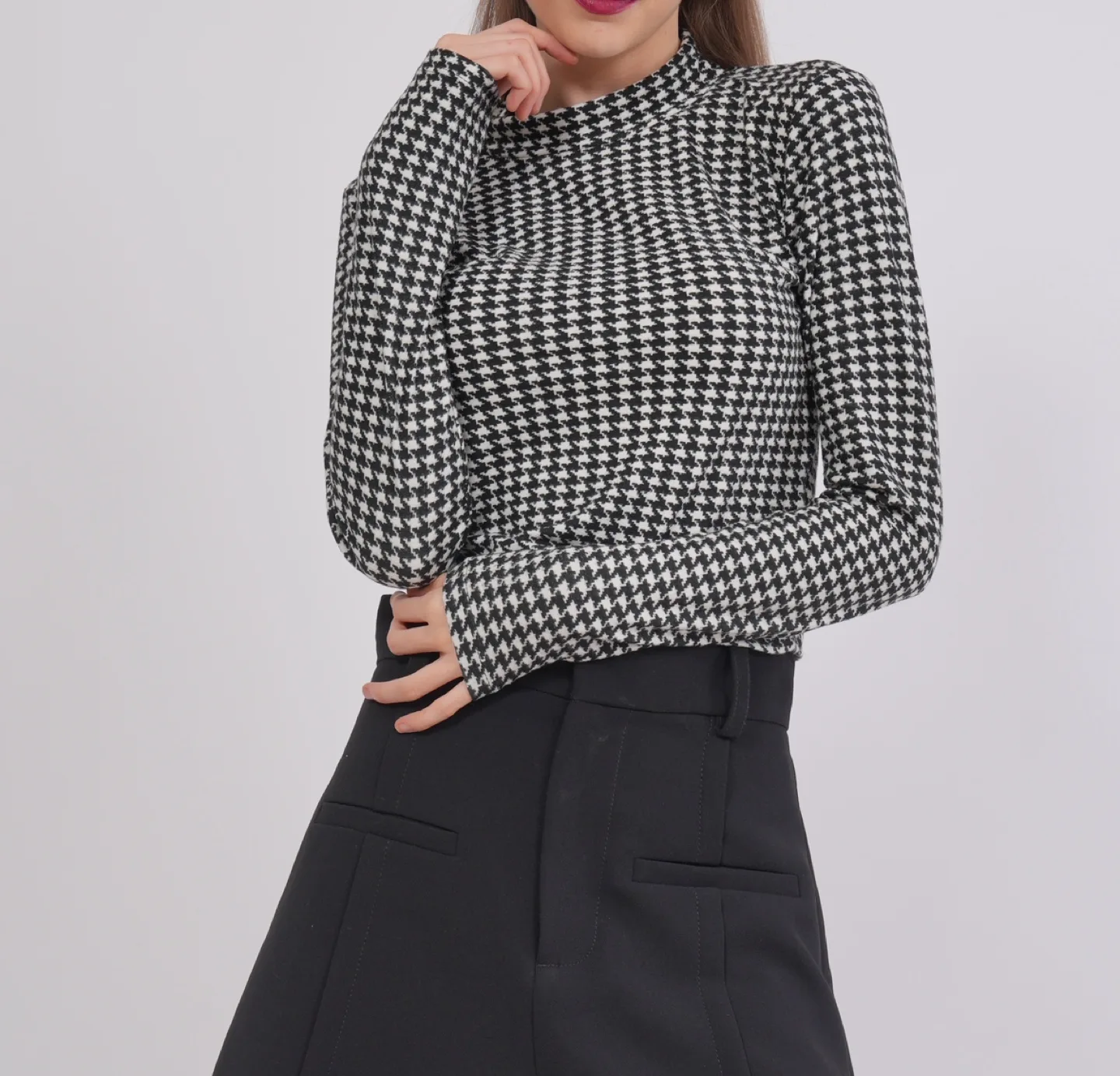 3x Long Sleeve Tops - Leopard, Zebra, Houndstooth🧡🥕 image indicator(4)