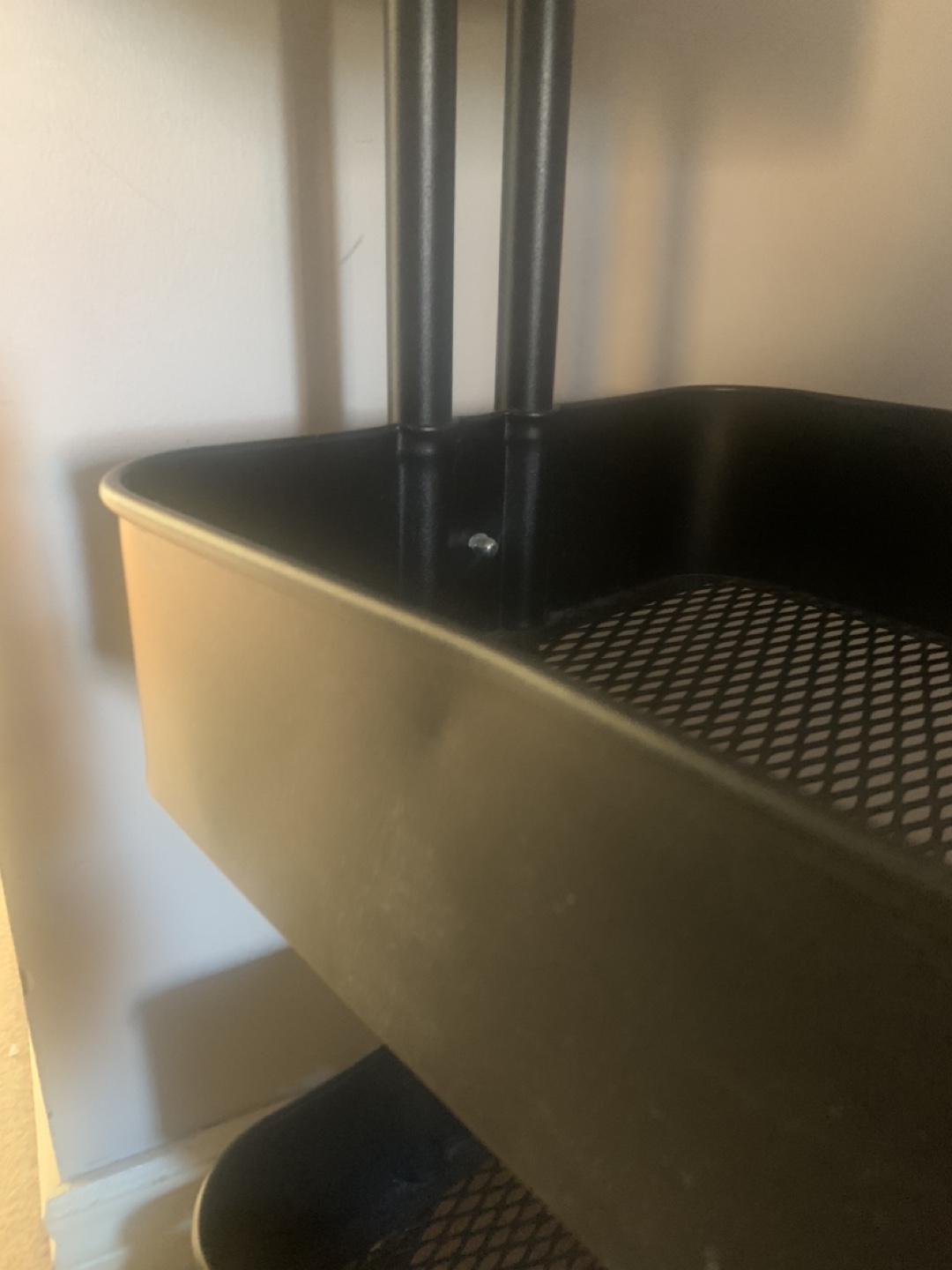 IKEA Black Rolling Cart - photo 2