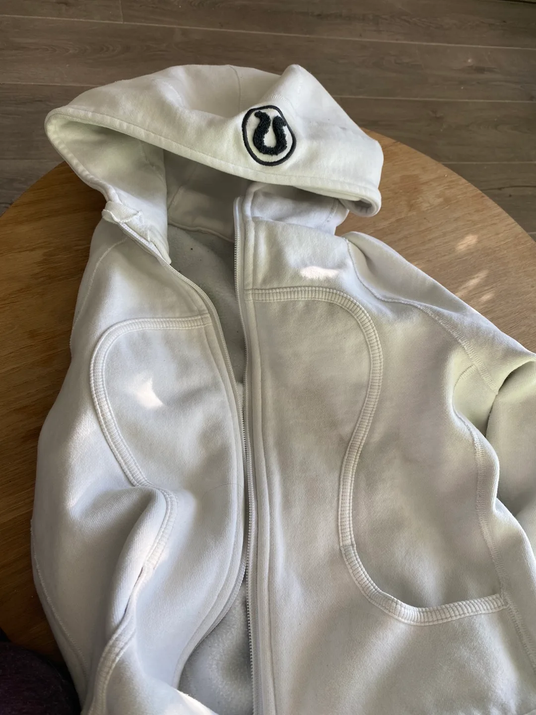 Lululemon White Zip Up Hoodie image indicator(3)