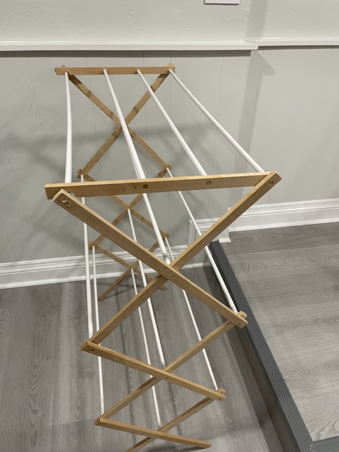 Wooden Folding Clothes Drying Rack
