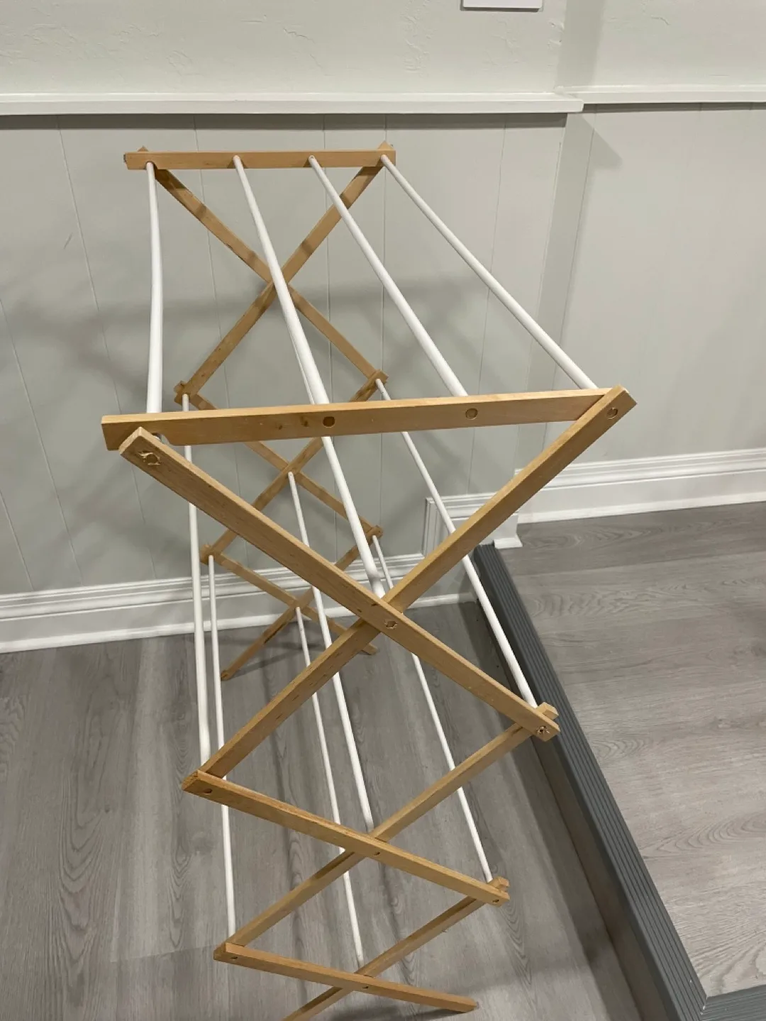 Wooden Folding Clothes Drying Rack thumbnail