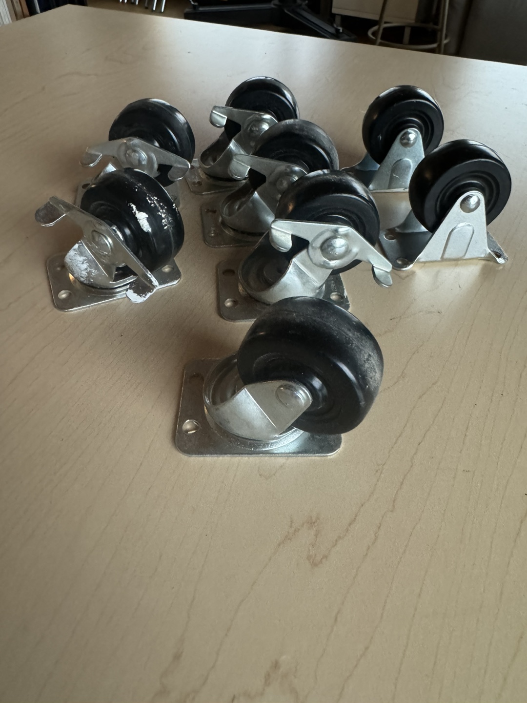 Set of 8 2” swivel casters - photo 3