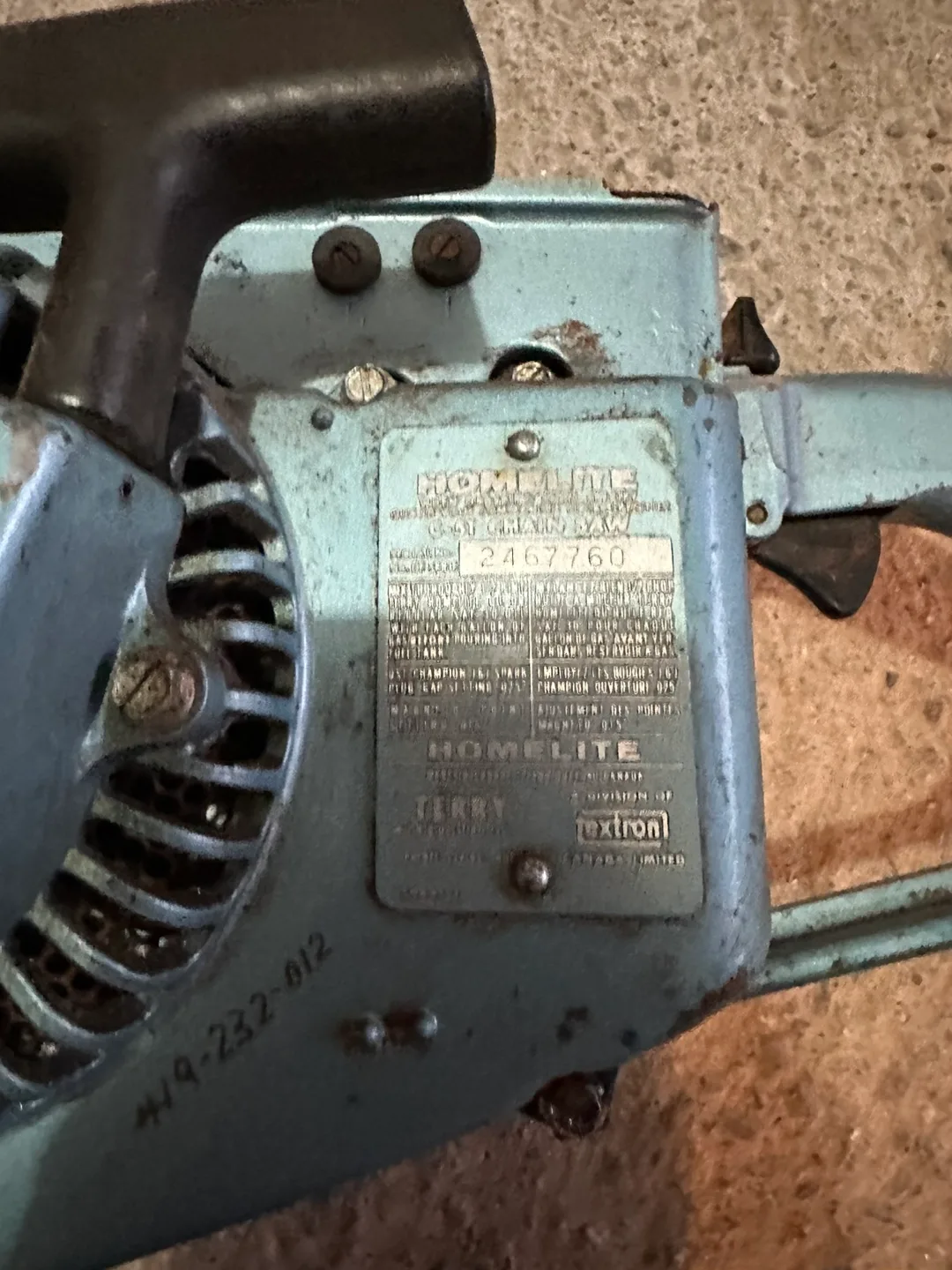 Vintage Homelite C-51 Chainsaw image indicator(2)