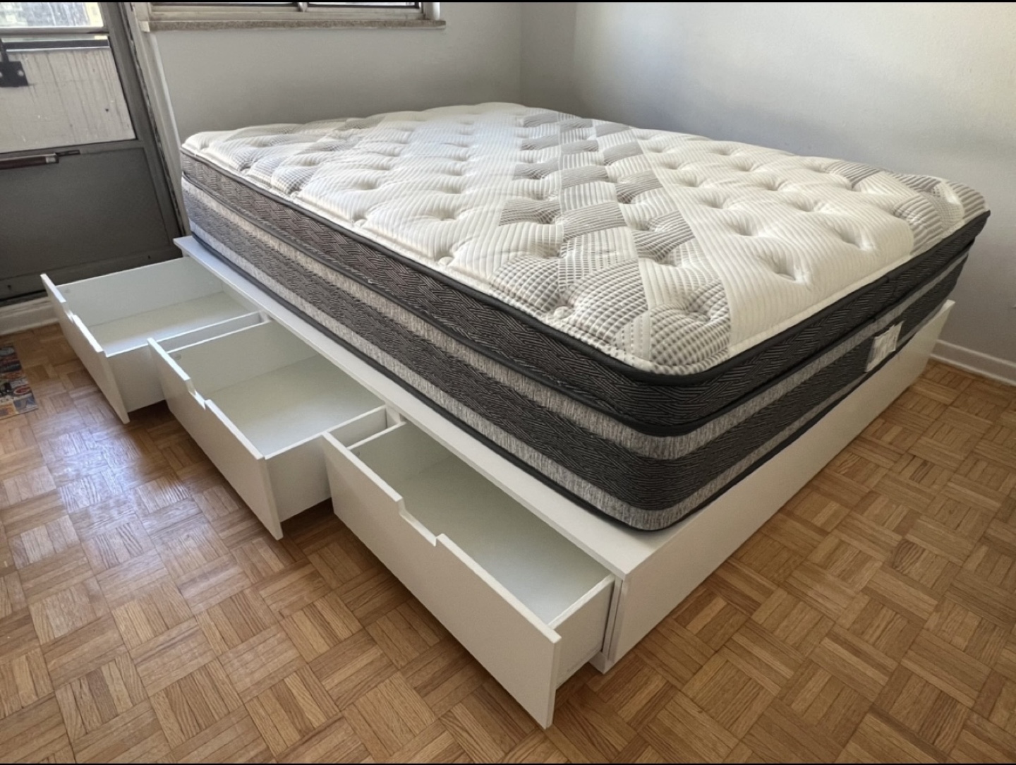 IKEA NORDLI Queen Bed Frame with Storage