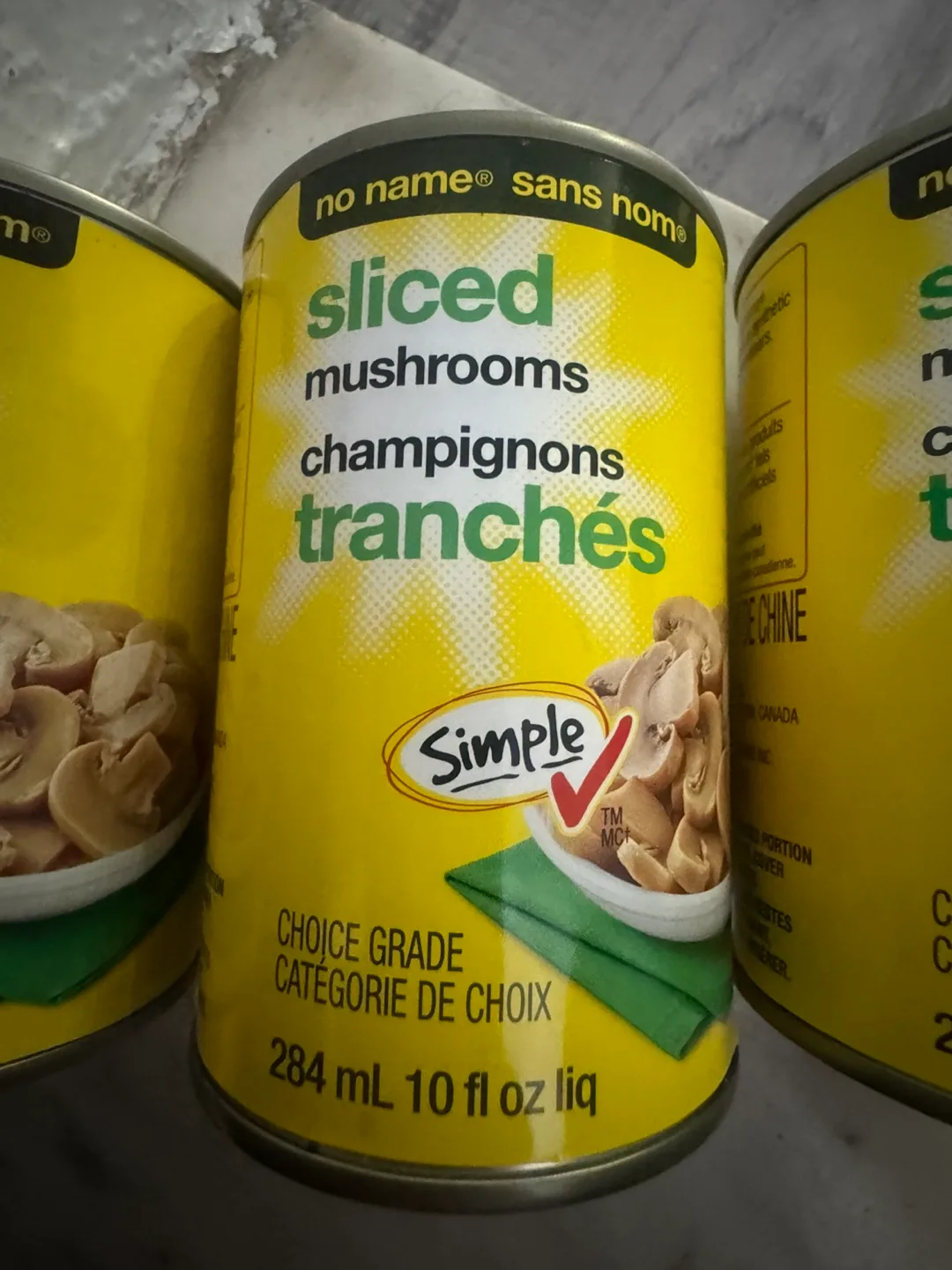 No Name Sliced Mushrooms - 3 Cans thumbnail